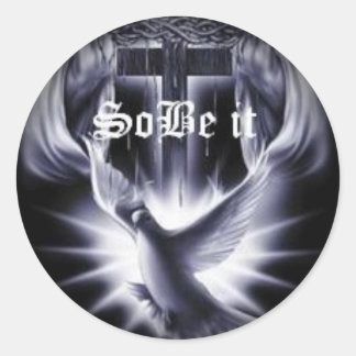 Fade to Black Round Stickers