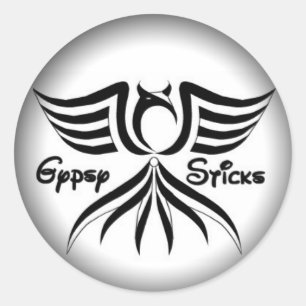 Fade to Black Round Stickers - Customised