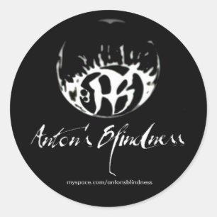 Fade to Black Round Stickers - Customised