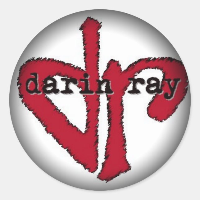 Fade to Black Round Stickers - Customised (Front)