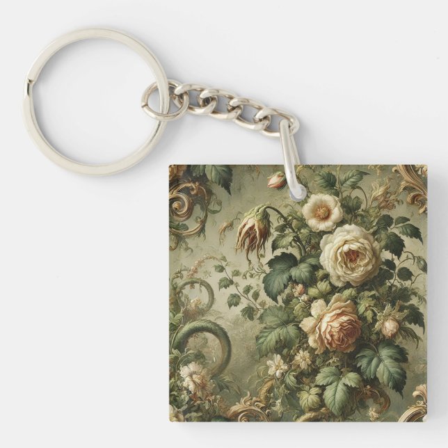 Fade to Grace – Gothic Baroque  Key Ring (Front)