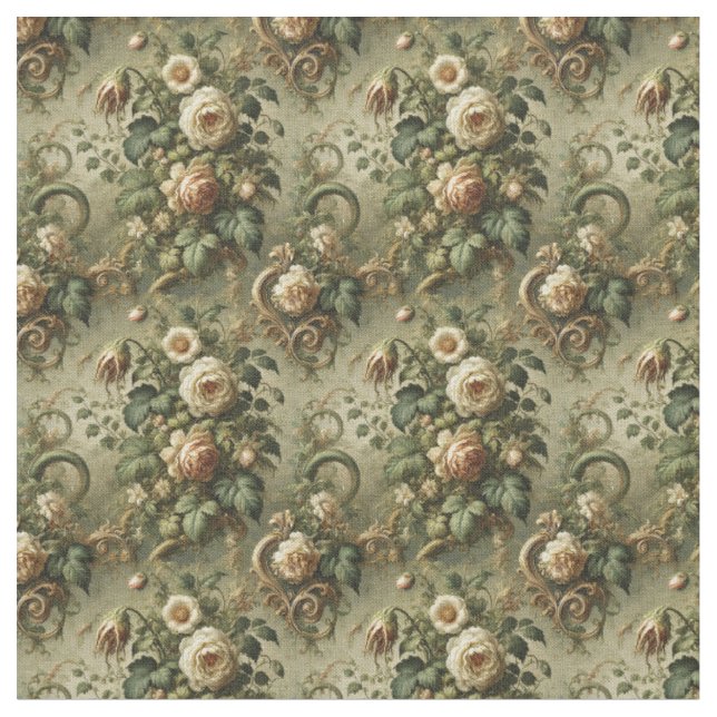 Fade to Grace – Gothic Dense Tile Fabric (Close Up)
