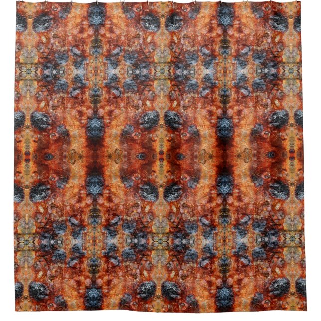 Fade to Rust Shower Curtain (Front)