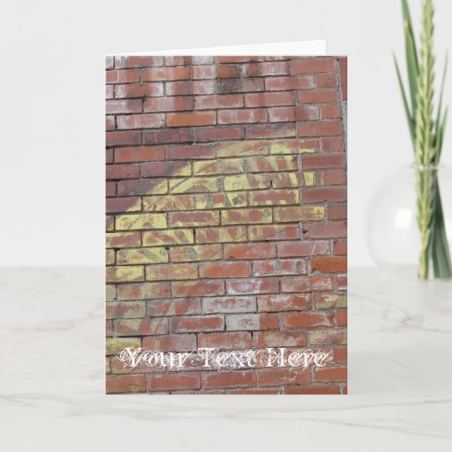 Faded and Destroyed Ad Card (Front)