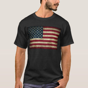 faded and grungy american flag T-Shirt