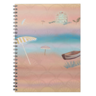 Faded Art Deco Resort Notebook