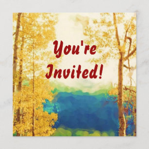 Faded Aspens invitation