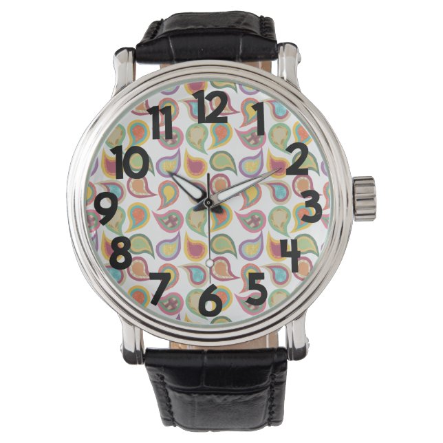 Faded Atomic Paisleys  Watch (Front)