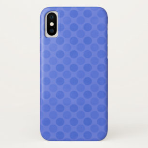 Faded blue circles pattern iPhone x case