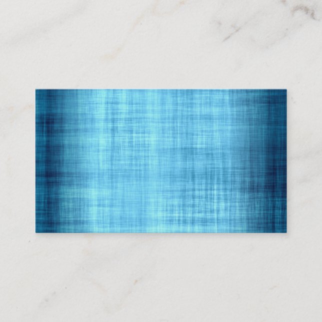 Faded Blue Fabric Business Card (Front)