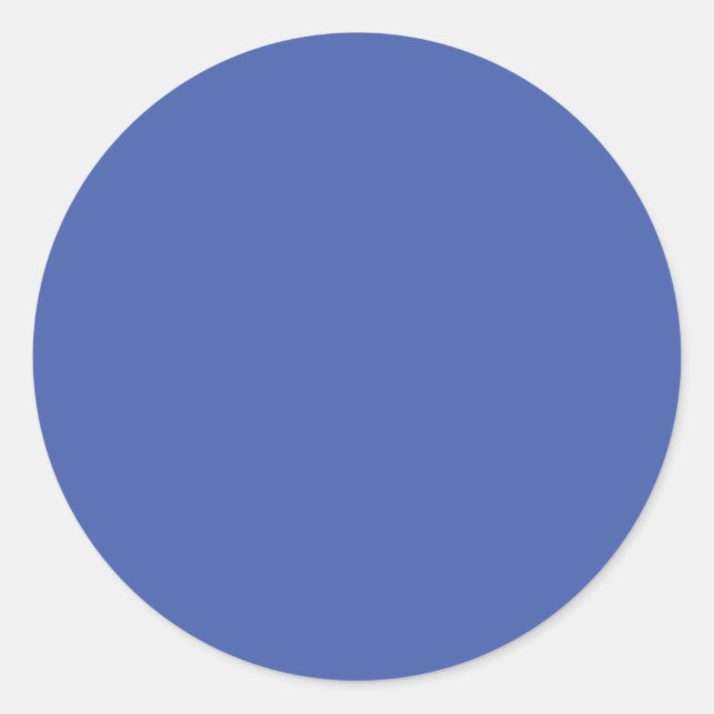 Faded Blue,Grey Blue,Hoki, Classic Round Sticker (Front)