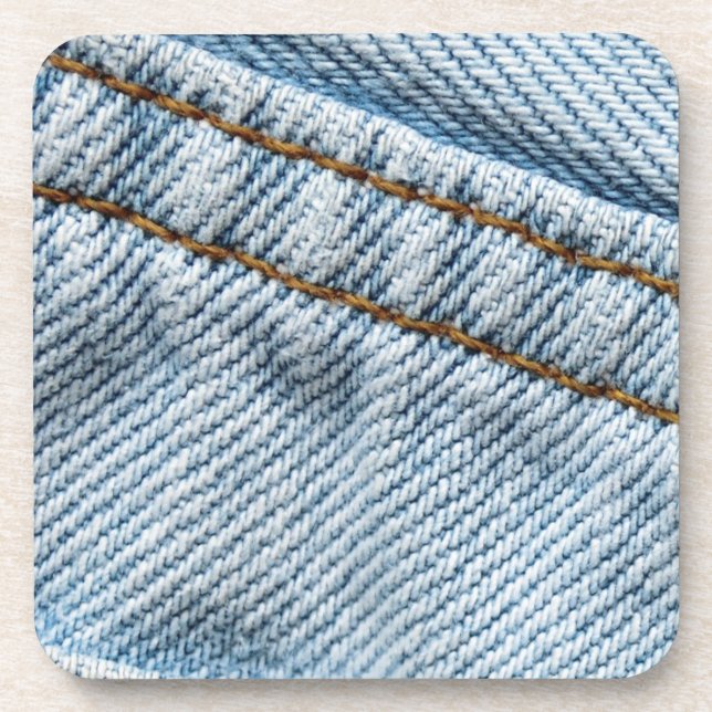 Faded Blue Jeans Coaster (Front)