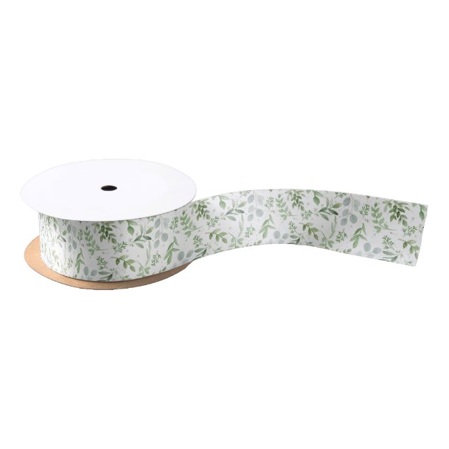 Faded Botanicals Satin Ribbon (Spool)