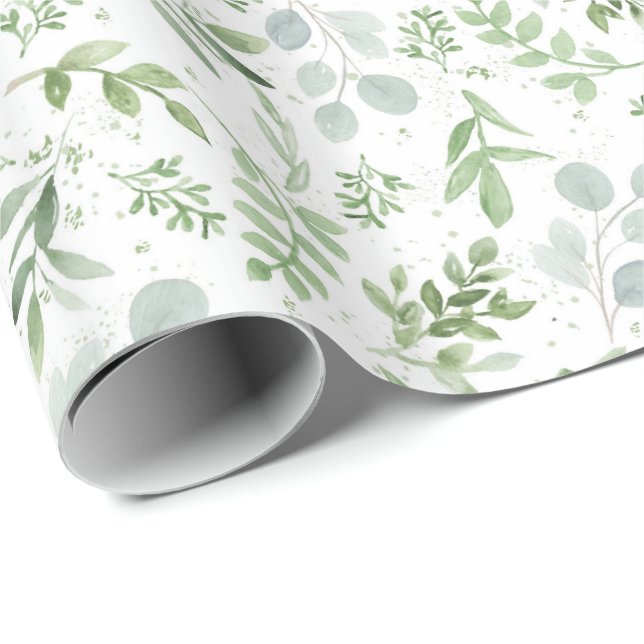 Faded Botanicals Wrapping Paper (Roll Corner)