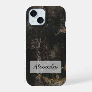 Faded Broken Leather Phone Case with Wood Exposed