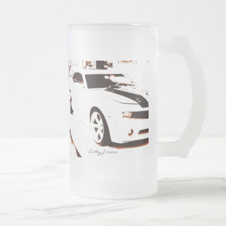 Faded Camaro © copyright 2009 S.J. Frosted Glass Beer Mug