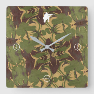 Faded Camo. Be incognito! Square Wall Clock