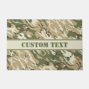 Faded Camo Doormat w/ Custom Lettering