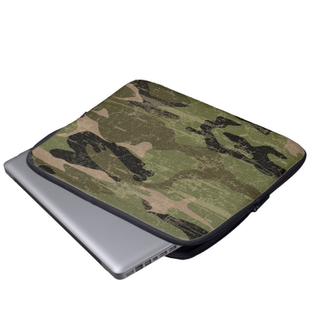 Faded Camo Laptop Sleeve (Front Bottom)
