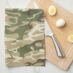 Faded Camo Tea Towel