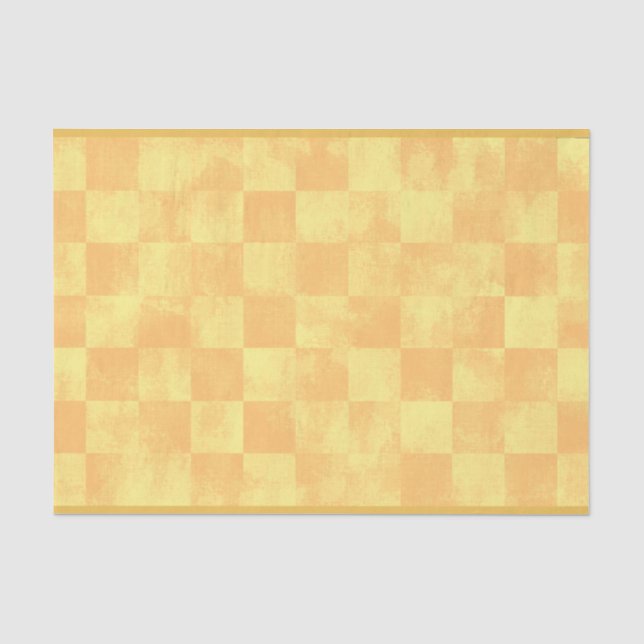 Faded Chequered Sun Tissue Paper (Front)