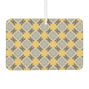 Faded Circle Grid by Kenneth Yoncich Car Air Freshener
