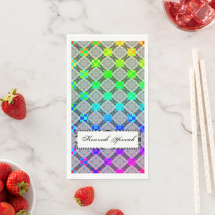 Faded Circle Grid by Kenneth Yoncich Napkin