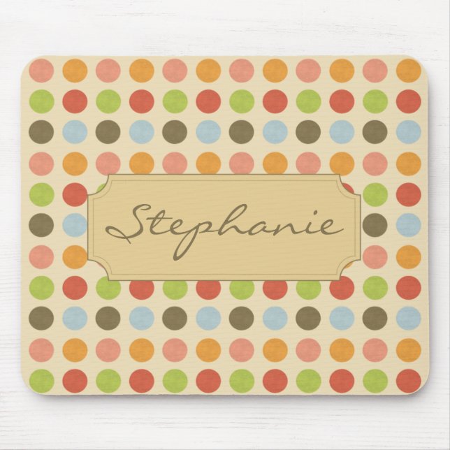 Faded Circles Mouse Mat (Front)