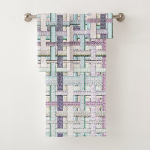 Faded coloured 'chess' in cloth or canvas look