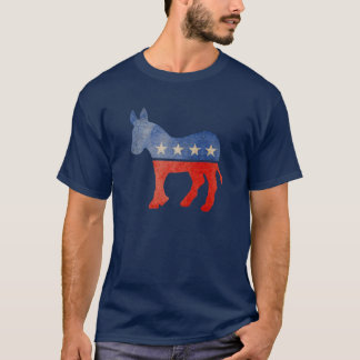 Faded Democrat Donkey T-Shirt
