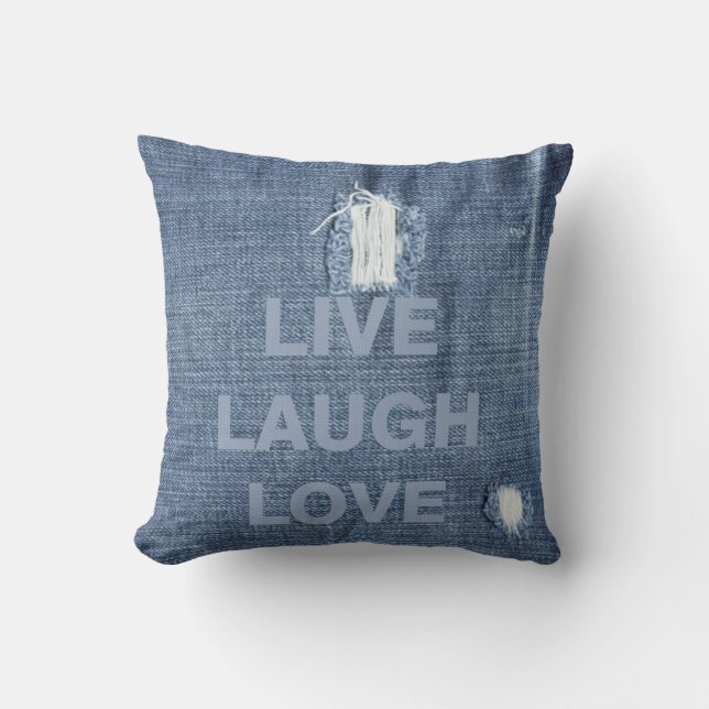 Faded Denim Cushion (Front)