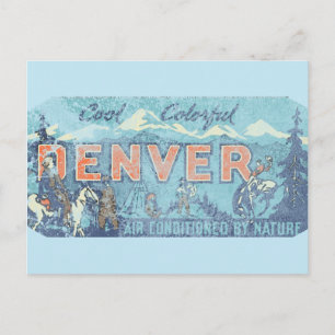 Faded Denver Postcard