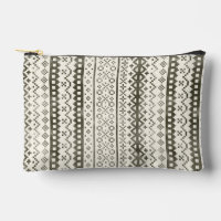 Faded Fair Isle Knit Watercolor Cabincore black