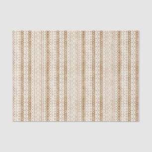 Faded Fair Isle Knit Watercolor Cabincore brown Tissue Paper