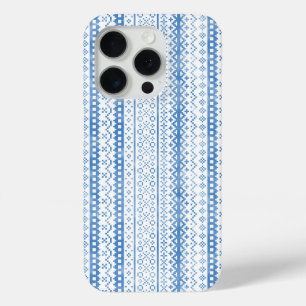 Faded Fair Isle Knitwear Watercolor Cosy Cabincore iPhone 15 Pro Case