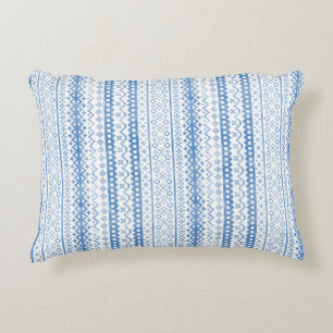 Faded Fair Isle Knitwear Watercolor Cosy Cabincore Decorative Cushion