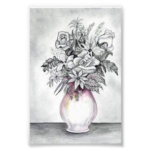 Faded Floral Photo Enlargement