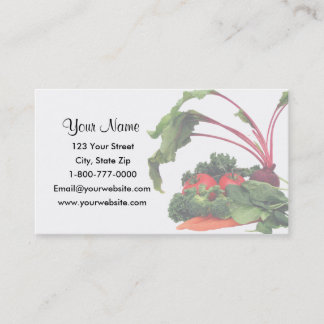 Faded Fruit and Vegetables Business Cards