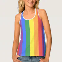 Rainbow tank top pride sale