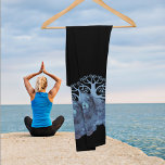 FADED GENES Chow  TREE OF LIFE  black Leggings<br><div class="desc">This fun artwork  was inspired by my love of indigo dyed textiles.    The chow with the Tree of life are a perfect design for all occasions</div>