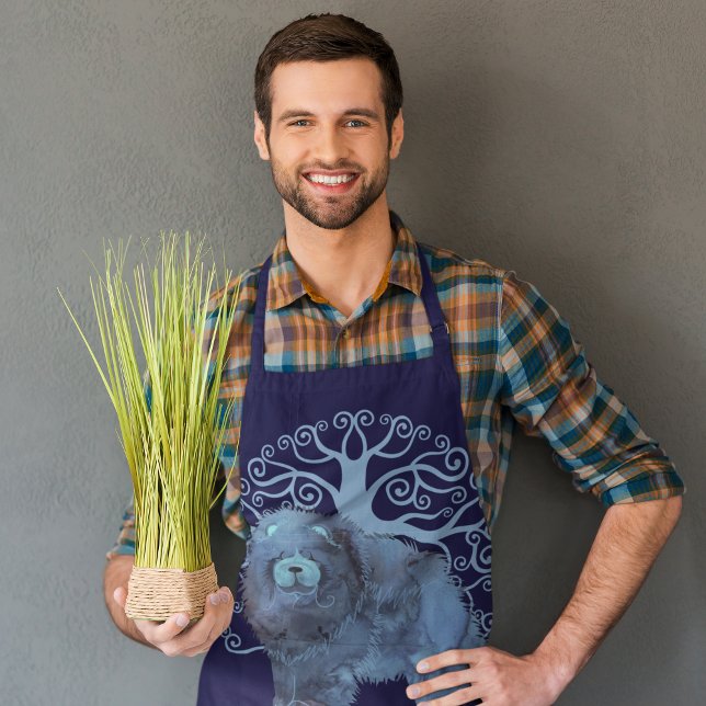 FADED GENES  Chow Tree of Life grooming craft chef Apron (Creator Uploaded)