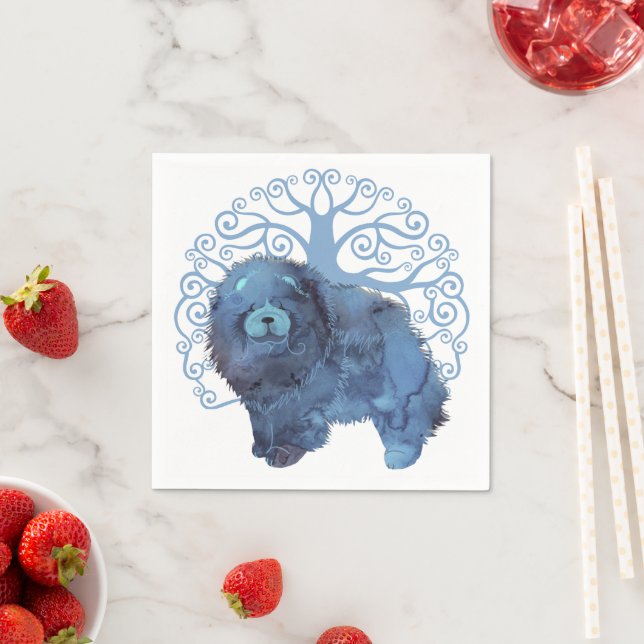 FADED GENES  Chow Tree of Life  Napkin (Insitu)