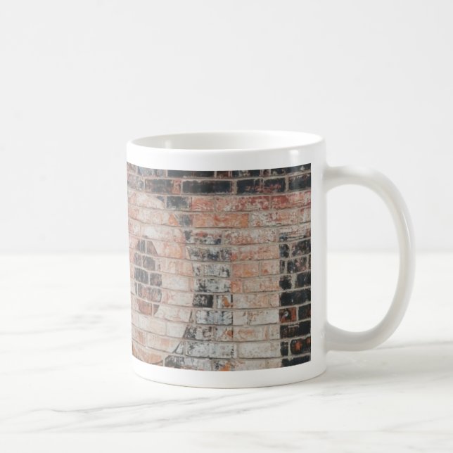 Faded Ghost Sign Letters Coffee Mug (Right)