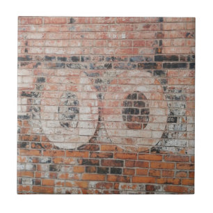 Faded Ghost Sign Letters Tile