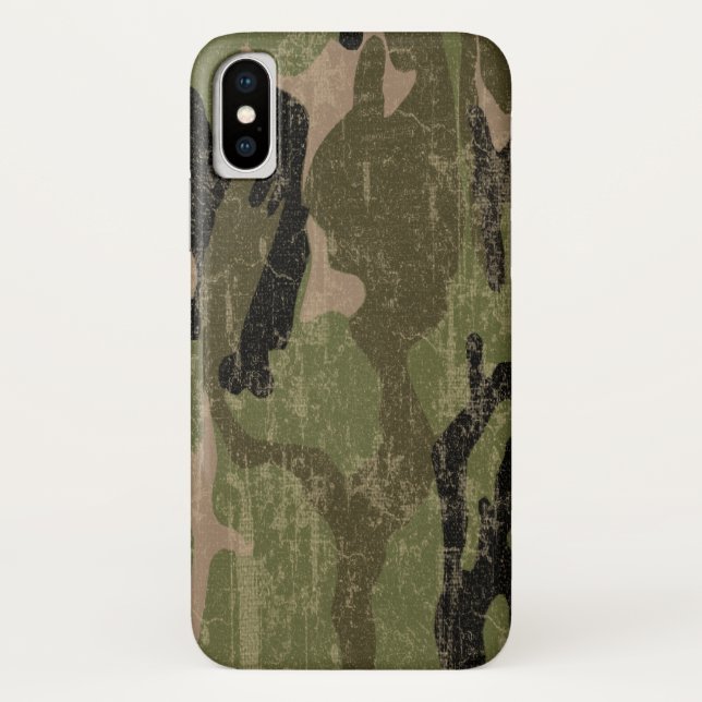 Faded Green Camo Case-Mate iPhone Case (Back)