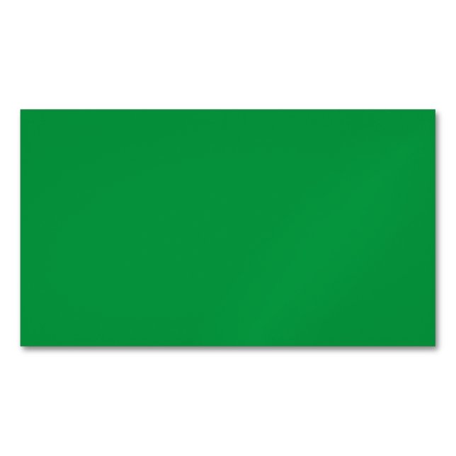 Faded Green,Fern,Forest Green, Magnetic Business Card (Front)
