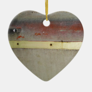 Faded Green, Red, Blue & Yellow rusted Ceramic Tree Decoration