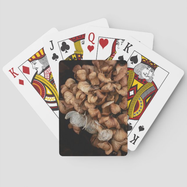 Faded Hydrangea   Playing Cards (Back)