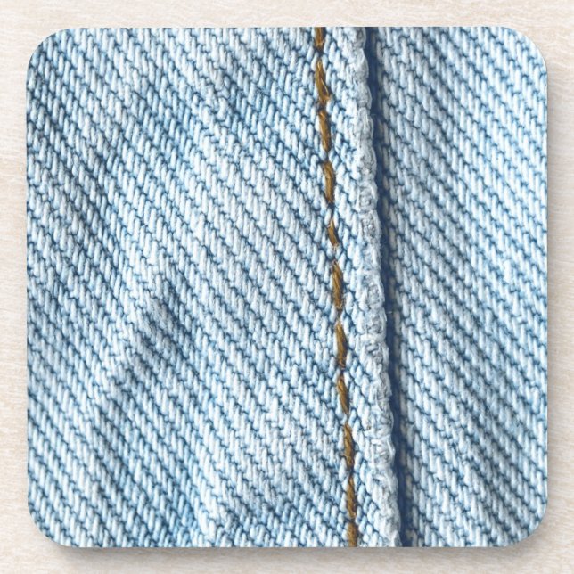 Faded Jeans Pant Leg Coaster (Front)
