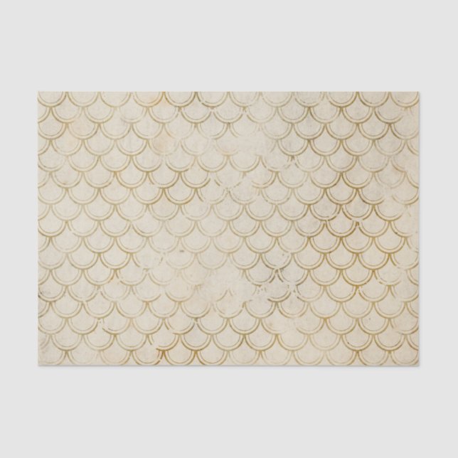 Faded Mermaid Scales Decoupage Tissue Paper (Front)